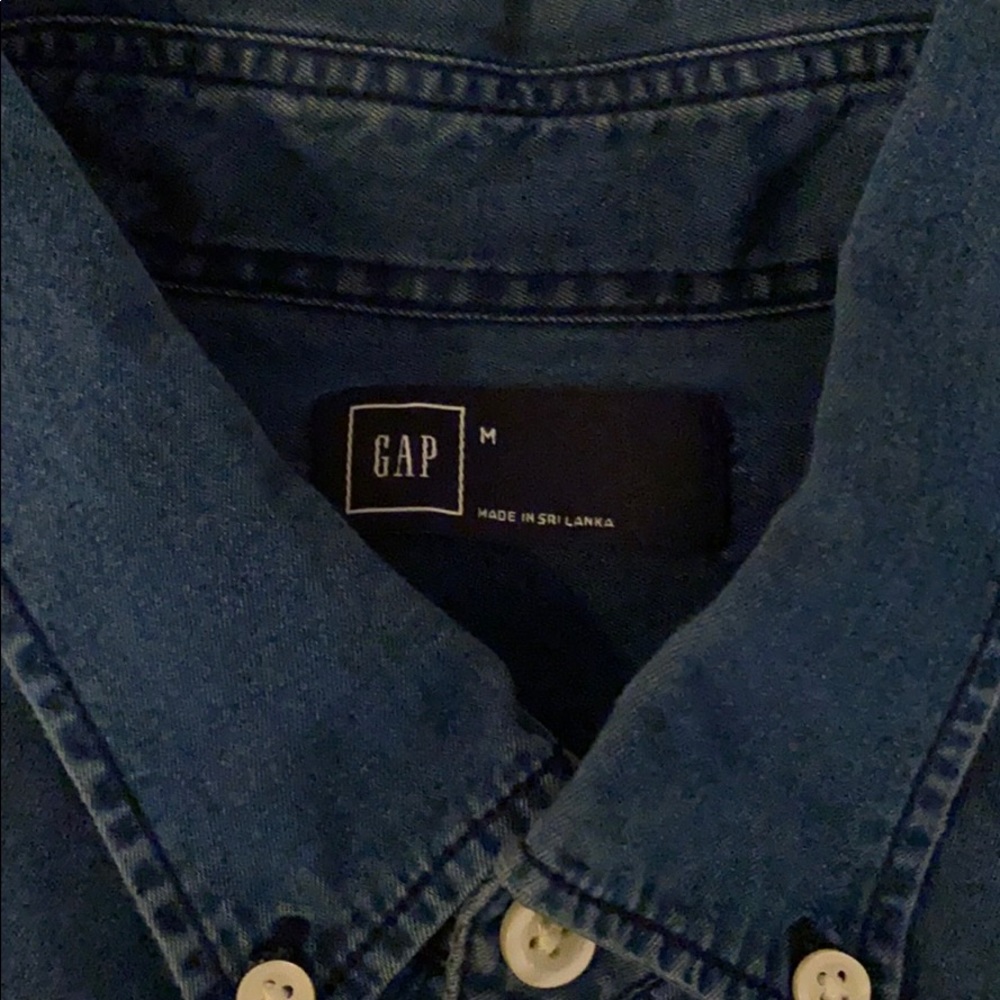 Gap Denim Button Down. Medium. Gently Worn - image 2